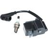 XYWOPO Bobina d'accensione, for STIHL, MS170 2-Mix MS180 2-Mix 1130 400 1308 Sistema di accensione per motosega a benzina
