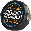 Peowuieu Car -Up Display GPS Misuratore Intelligente Display della velocità Rilevamento Intelligente del Movimento Altimetro Adatto A Tutte Le Auto