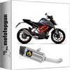 MOTOTOPGUN scarico omologato open arrow indy-race in alluminio con fondello in carby compatibile con ktm duke 125 2021 2022 2023 mototopgun 71936ak