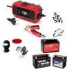 MOTO SPORT MONDO Caricabatterie 12Volt 2A per Moto Scooter Mantenitore di Carica per Batteria al Piombo COMPATIBILE CON YAMAHA T-MAX 530 caricabatteria supporta batterie da 4Ah a 30Ah dotato di display