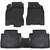 J&J AUTOMOTIVE Tappetini Auto in Gomma su Misura per Renault Koleos 2008-2016, Set da 4 Pezzi, 3D - con Bordo Alto, Antiscivolo, Inodore, Colore Nero, TPE