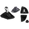 EASYSHOP24H Set Pomello e Cuffia Leva Cambio per Serie 1 E81 E82 E87 E88 Impugnatura 6 Marce Manopola Similpelle Completo di Base