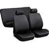 Lupex Shop Utilitaria_Gs Coprisedili Universali Per Auto Medio Piccole, Grigio Scuro, Set Fodere Sedili Utilitaria Anteriori e Posteriori, in Poliestere, prodotto Made in Italy
