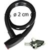 DOBO® Catena 1000mm sicurezza antifurto scooter moto bici doppia chiave 20mm diametro