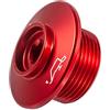 Sinkees Tappo di Rifornimento dell'olio Motore del Motociclo M25x1,5 Tappo Olio in Alluminio per RSV4 RF/RR 2015-2019 per Tuono V4 1100 RR 2015-2019 per Shiver 750 2007-2016 (Rosso)