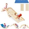 Does not apply 3 in 1 Scivolo per Bambini in Legno, Arco Montessoriano per Bambini Da Interno,