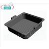 Ghisa smaltata, temperatura fino a 300C in 2-3 min, compatibile con coperchio standard, dim.mm.360x360x90