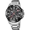 Festina Orologio Uomo Analogico in Acciaio Inossidabile 316L Argentato - Movimento al Quarzo - Cronografo - Calendario - Vetro Minerale ad Alta Resistenza - Impermeabile 10 ATM F20641/4 Chrono Bike