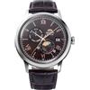 Orient Classic Sun & Moon - Orologio Uomo Automatico a Carica Manuale Elegante Cinturino In Pelle Marrone Cassa In Acciaio Quadrante Marrone - RA-AK0804Y30B RA-AK0804Y