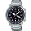 Casio Collection - Orologio da polso da Uomo Al quarzo Casual Bracciale e cassa in Acciaio inox Di colore Grigio Quadrante Analogico Nero - MTD-130D-1A4