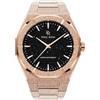 PR Paul Rich Paul Rich Orologio da polso da uomo, in acciaio inox, robusto ed elegante, per affari, regalo o laurea, analogico, resistente all'acqua, orologio da polso per lui, satinato Star Dust II Void oro rosa
