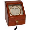 Perloro Carica Orologi Automatici Watch Winder 2 Orologi + 3 Supporti - Scatola Porta Orologi Elegante in Legno con Rotore Silenzioso, Movimento Automatico, Custodia Espositore Orologi da Collezione