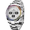 TAYSHILEY Pagani Design, orologio cronografo da uomo, 40 mm, in acciaio inox, movimento al quarzo giapponese VK63, vetro zaffiro, impermeabile, sportivo, analogico, Meteorite-arcobaleno V2 Pd-1644 Fdt