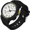BIEWO Orologio da polso impermeabile per donne e uomini, unisex, 24 ore, con lancetta dei secondi, luce notturna, quadrante militare facile da leggere, cinturino in silicone morbido e traspirante, Nero Oro