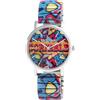 Excellanc Orologio da polso da donna colorato verde arcobaleno nero | originale orologio da donna con cinturino a tirante | Orologi colorati da donna eccezionali - Raptor Style Orologio da donna alla moda