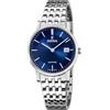 Festina Swiss Made Orologio Donna in Acciaio Inox. 316l Argentato | Movimento al Quarzo, Vetro Zaffiro Resistente, Impermeabile 5 ATM, Calendario F20019/2, Classic Steel