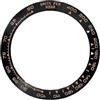 ROUHO 38.5mm Ceramica Lunetta Orologio, Tachimetro Anello Sostituzione, Inserto Lucido Intarsio Quadrante 30.5mm per Rolex Daytona 116500-A2