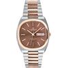 Lorenz Easy Time Retrò 030271FF - Orologio classico unisex - Orologio Day-Date con cinturino in acciaio