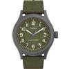 Timex Orologio analogico al quarzo da uomo con cinturino in tessuto TW2V64700, Verde, cinturino
