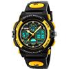 Dayllon Orologio digitale per bambini Sport all'aria aperta 50M impermeabile orologi elettronici sveglia 12/24 H cronometro calendario ragazzo ragazza orologio da polso, Nero giallo, Cinturino