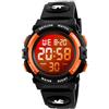 Dayllon Orologio digitale per bambini, per sport all'aria aperta, impermeabile fino a 50 m, per ragazze, sveglia, 12/24 ore, cronometro, calendario, per bambini dai 3 ai 15 anni, regalo per bambini