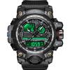 findtime Orologi tattici da uomo militari Reloj Militar Para Hombre Sport Outdoor Impermeabile Digial Allarme Analogico Cronometro Big Face Orologio da polso, nero, Sportivo