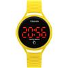 TONSHEN Fashion Donna Orologio Controllo Touch LED Digitale Elettronico Orologi da Polso (Giallo)