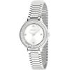Liu Jo Dancing Shine TLJ2340 - Orologio da donna in acciaio con cristalli girevoli al quadrante e cinturino con chiusura magnetica, argento, moderno