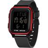 Forrader Orologio digitale quadrato, orologio militare da uomo, impermeabile fino a 5 atm, orologio sportivo per attività all'aria aperta, con luce/sveglia/data/doppio orario/conto alla rovescia