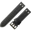 ROUHO Morbida Vera Pelle Cinturino Orologio Ricambio Cinturino, Doppia Fibbia ad Ardiglione per Hamilton Khaki Field H70595593 & H70655733