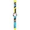 HIP HOP Orologio DONNA WAX BLOCK quadrante MONO-COLORE BIANCO movimento SOLO TEMPO - 3H QUARZO e CINTURINO SILICONE CON TESSUTO HWU1145 MULTICOLORE