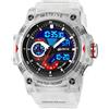 Gosasa Orologio sportivo da uomo con quadrante grande, militare, S-Shock, impermeabile, retroilluminazione, sveglia, cronometro Caratteristiche: robusto orologio da polso per allenamento,