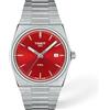 Tissot PRX quarzo 40mm quadrante rosso per uomo, Rosso -