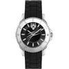 Philipp Plein Orologio analogico al quarzo Glam PSKBA0123, cinturino in silicone nero, 40 mm, 50 m, impermeabile