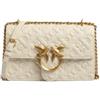 Pinko Borsa love one mini tracolla logo imprimè 100074 A1YB Z14Q white.
