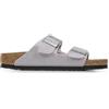 Birkenstock Arizona Bs, Sandali Donna, Shiny Glitter Silver, 38 EU Étroit