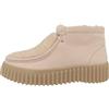 Clarks TORHILL MOSS sand warmlined beige scarpe mid donna camoscio pelo lacci 40