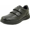 Lumberjack Scarpe Uomo in Pelle Nero con Doppio Strap, Plantare Estraibile, 3904 Taglia Uomo 43