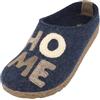 HAFLINGER Grizzly Home Pantofole in feltro, con scritta domestica, unisex, Capitano 79, 36 EU