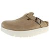 Birkenstock Scarpe Donna Sabot Boston PAP Chunky in Suede Warm Sand D25BI01 1026176 38