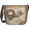 Anekke borsa a tracolla Real Oval Crossbody Bag Multicolor multicolore