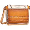 Anekke - Tracolla da donna - Tracolla a tracolla in ecopelle con chiusura a cerniera e 3 scomparti Menire - Accessori e accessori donna - 25x24x7 cm, multicolore