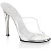 Fabulicious Pleaser Shoes - Fabulicious Gala-01, Sandali da donna, (transparent (clear)), 37