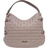 Before by Luigi Benetton Borsa Donna LANCETTI Sacca Mezzaluna Grande a Spalla con Accessorio Removibile ART: LL22W-106-2 LINEA ELEONORA Dimensioni 37 X 31 X 15 cm (NUDE/ROSA)