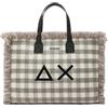 SUN68 Borsa a Mano Donna Cali Tartan Grigio X45213 Taglia Unica