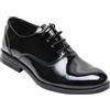 SIRRI Scarpe Eleganti Oxford Nere verniciate da Ragazzo, Classiche Scarpe Formali da Ballo e da Sposa con Lacci Taille 30