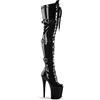 Pleaser FLAMINGO-3028 Blk STR Pat/Blk UK 4 (EU 37)