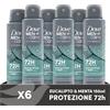 Dove Deodorante Dove Men + Care Eucalipto e Menta Spray Advanced Care, Deodorante Uomo, con 1/4 Crema Idratante, Formula Idratante e Delicata sulla Pelle, Protezione Fino a 72 Ore, 6 Pezzi da 150 ml
