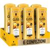 Gliss Schwarzkopf Gliss Oil Nutritive Balsamo Nutriente, 6 confezioni da 200ml, Balsamo nutriente arricchito con Omega 9 e Olio di Marula, Prodotti per capelli fragili e danneggiati