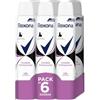 Rexona Invisible Deodorante spray antitraspirante da donna Black&White 200 ml - Confezione da 6